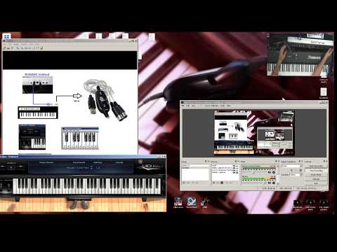 Connecting USB MIDI Cable to pc using with Virtual Piano, VST"s, etc