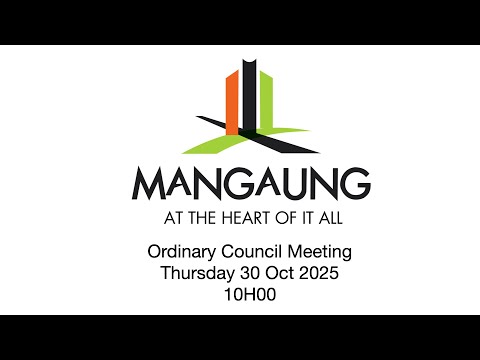 Ordinary Council Meeting - Thursday 30 Oct 2025