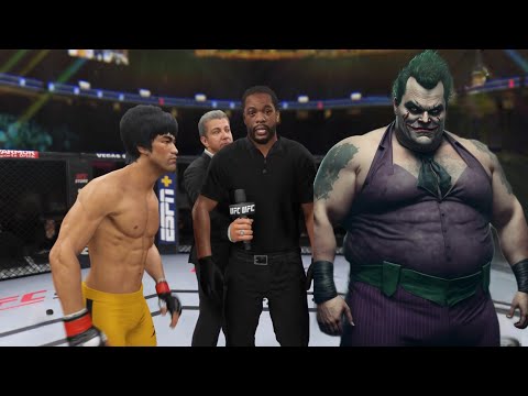 UFC4 Bruce Lee vs. Crazy Clown EA Sports UFC 4