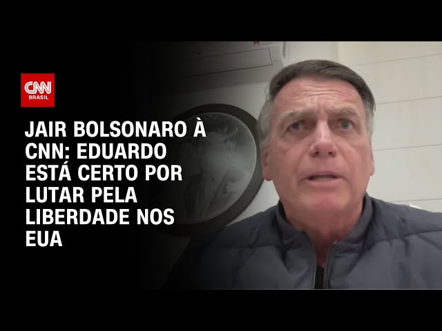 Eduardo está certo e luta por liberdade, diz Bolsonaro sobre atuação do filho nos EUA | CNN ARENA