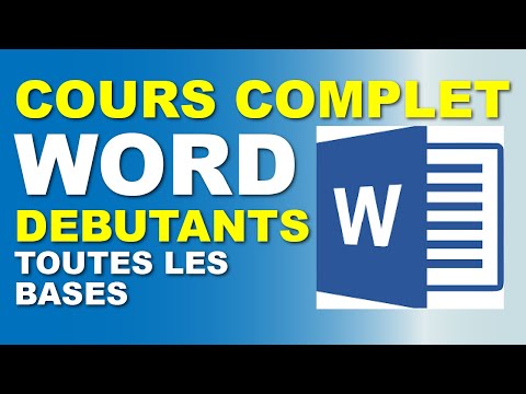 Formation complète Word pour débutants-toutes les bases de Microsoft Office Word