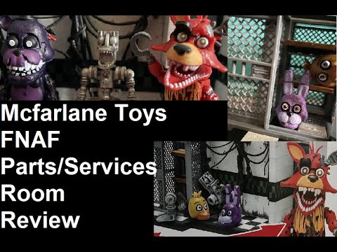 MCFARLANE TOYS FNAF 2 PARTS AND SERVICE ROOM PLAYSET 2021 RERELEASE REVIEW | FNAF McFarlane Toys