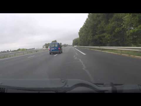 France by Autoroute - A75  la Méridienne onto A9 and past Beziers
