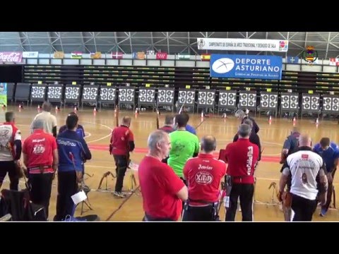 LANGREO 16ENE'16 - RONDAS CLASIFICATORIAS - CTO DE ESPAÑA DE ARCO TRADICIONAL y DESNUDO EN SALA