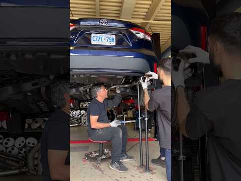 Installing Amazon Evil Energy Muffler 2” in 3” Out-Burnt to Toyota corolla le 2020. Link👇🏽