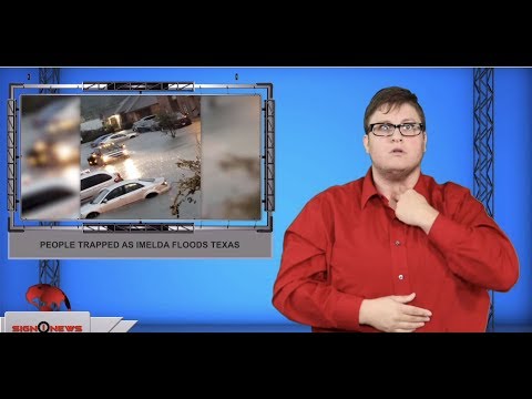 People trapped as Imelda floods Texas (ASL - 9.19.19)
