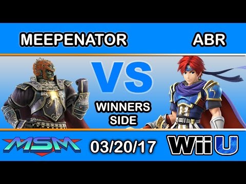 MSM 90 - Meepenator (Ganondorf) Vs. ABR (Roy) Winners Side - Smash Wii U