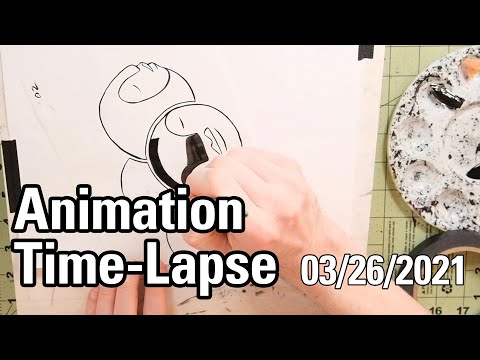 Time-lapse 3-26-2021: Traditional Animation - Circles Circle