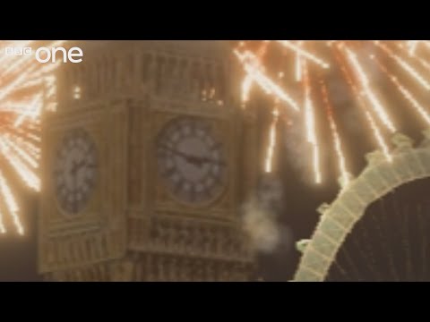 London New Year's Eve Fireworks 2014 - recreated (original)