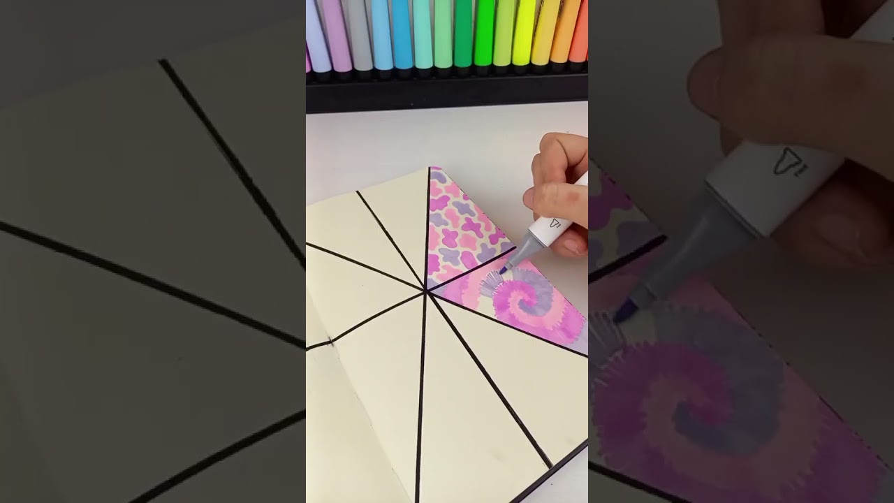 Sketchbook idea 💜🎀#sketchbook #drawing #relax #art #journal #notebook #satisfying #tiktok