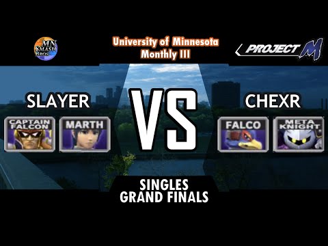 UoM-M3: Project M Singles Grand Finals - Slayer (Marth, Falcon) vs. Chexr (Falco, Meta Knight)