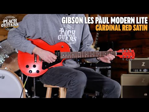 Gibson Les Paul Modern Lite | Cardinal Red Satin image 11