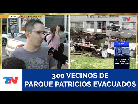 Parque Patricios: derrumbe y evacuados