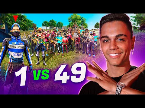 FREITAS vs. 49 INSCRITOS NO FREE FIRE!!