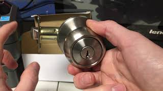 Reversing Lock Cylinder in Kwikset Style Round Door Knob- eBuilderDirect Door Knobs