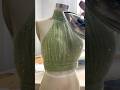 Making A Halter Mini Sage Green Dress Sewing Fashion Dress Creative