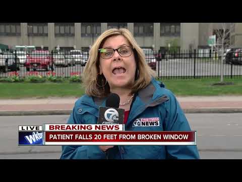 ECMC Patient breaks through window