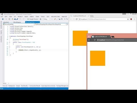 Real-time web application - ASP.NET SignalR
