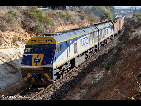 Trackside: Three Freights in One Hour climbing Stawell Bank- 20/6/21