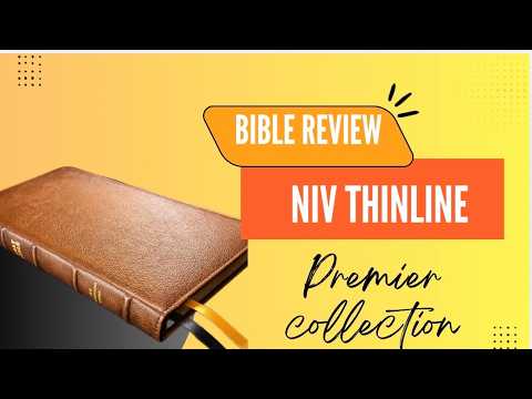 Unboxing the NIV Thin Line Premier Bible — Premium Goatskin