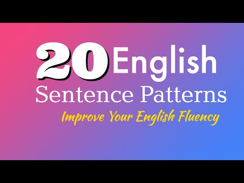 Master 20 English Sentence Patterns | Improve Your English Fluency