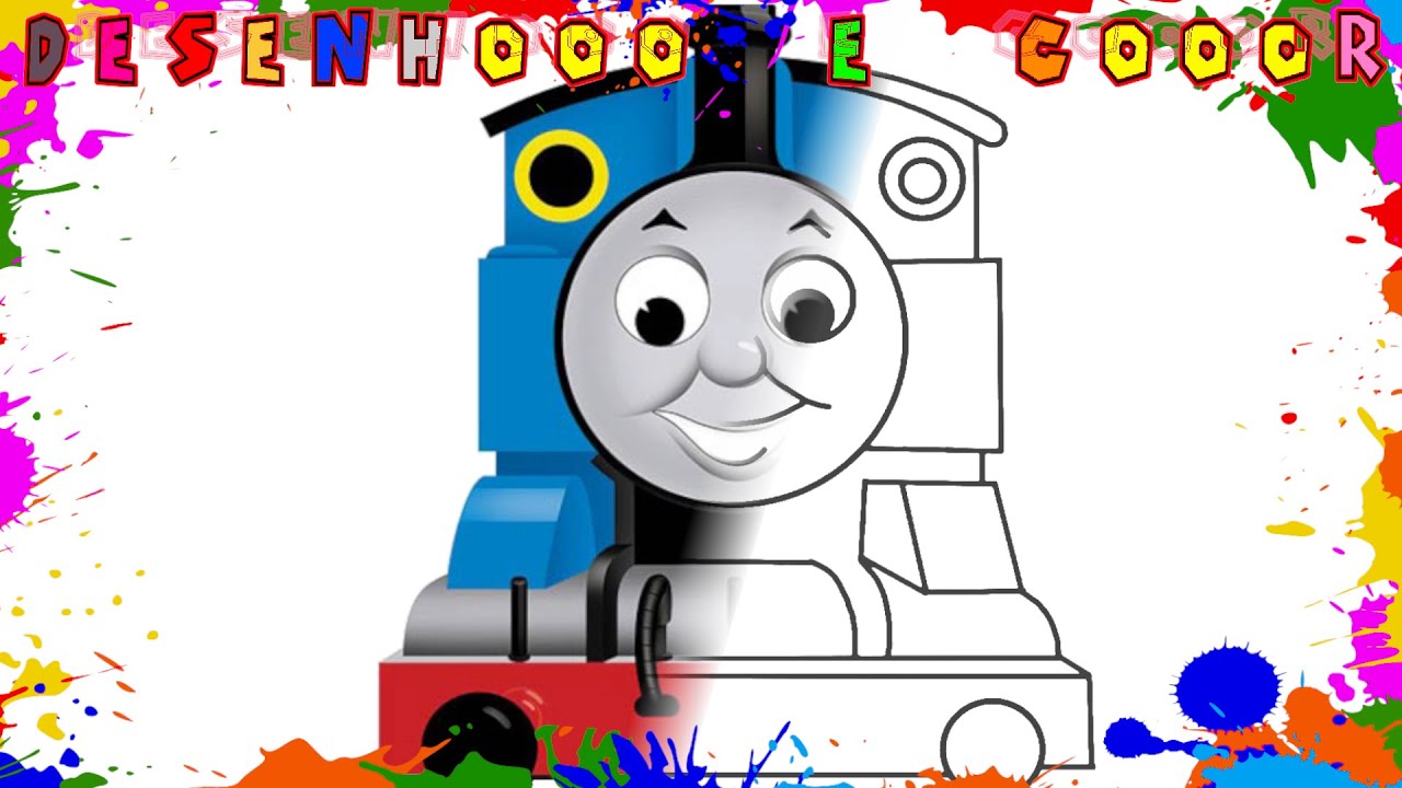 Como Desenhar personagens do Thomas e AMIGOS | Desenho para Colorir e Imprimir | Desenhooo e Cooor