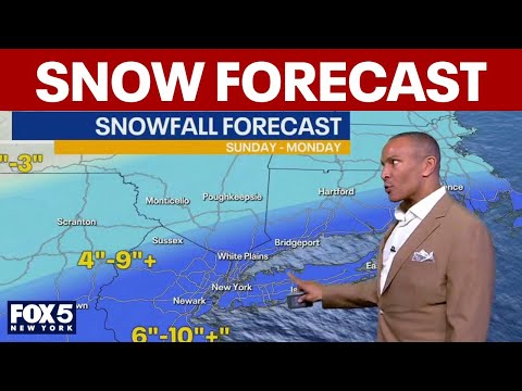 Early NYC snow forecast for Tri-State area