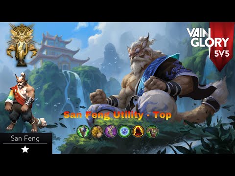 Vainglory 5v5 - San Feng Utility Top - Patch 4.4 #25