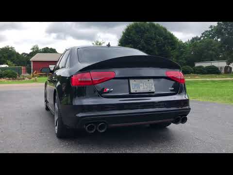 2014 Audi S4 AWE touring exhaust(before and after)