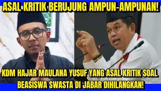 Download lagu ASAL KRITIK BERUJUNG AMPUN-AMPUNAN! KDM HAJAR DPRD MAULANA YUSUF SOAL BEASISWA SWASTA DI JABAR! mp3