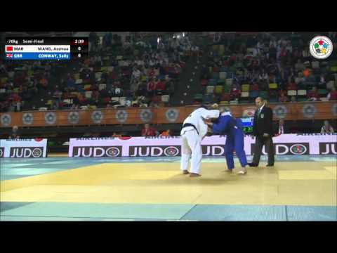 Assmaa NIANG (MAR) Vs Sally CONWAY (GBR) - Judo Grand Prix Samsun 2014 [-70kg]