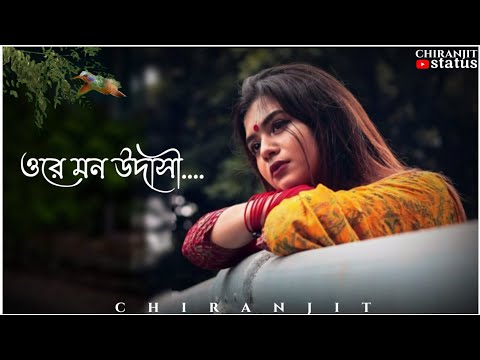 Ore mon udashi, Female version || Bengali sad song status || whatsapp status