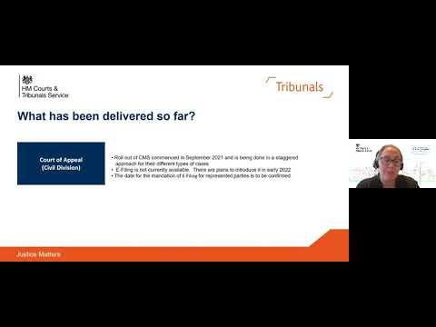 Royal Courts of Justice and Upper Tribunal Project: digital technology