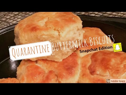 Quarantine Buttermilk Biscuits 🧈| Snapchat Edition | #KitchenTrapQueen