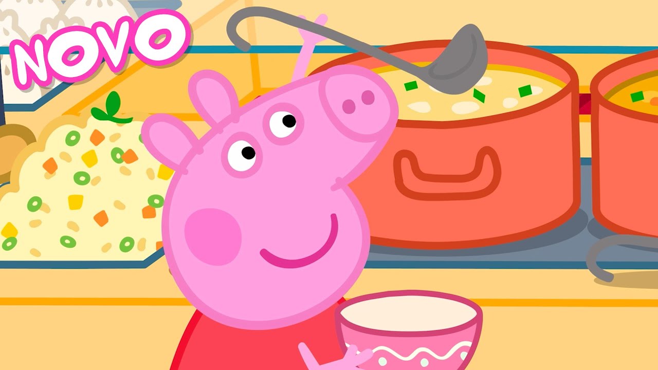 Peppa Pig Português Brasil | Bufê de Comida Chinesa | NOVO Contos da Peppa Pig