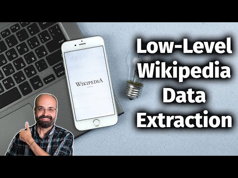 Low Level Data Extraction from Wikipedia Data with Python