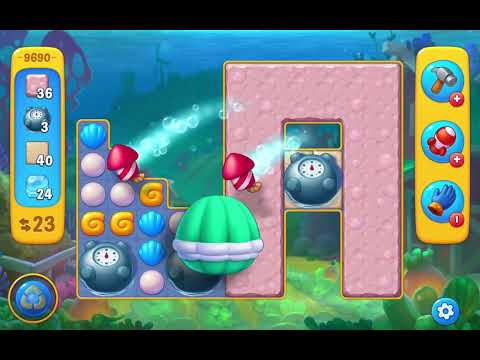 Fishdom Level 9690 - Daily Log #46 | Super Lightning Activated