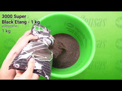 SENSAS - Kŕmenie 3000 Super Black Plotica Čierny) 1 kg