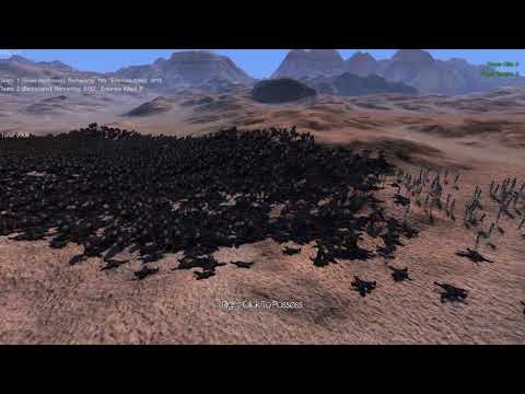 200 Elven Huntress vs 10,000 Barbarians Ultimate Epic Battle Simulator
