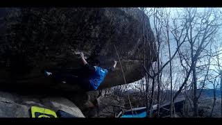 Video thumbnail of Queen of hearts, 8b/8b+ (sit). Targasonne