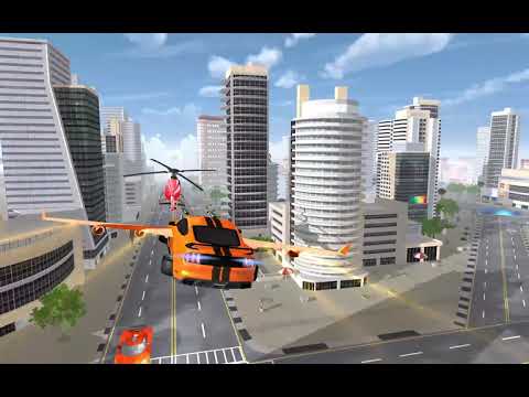 Flying Robot Car Transform - Robot Shooting Games