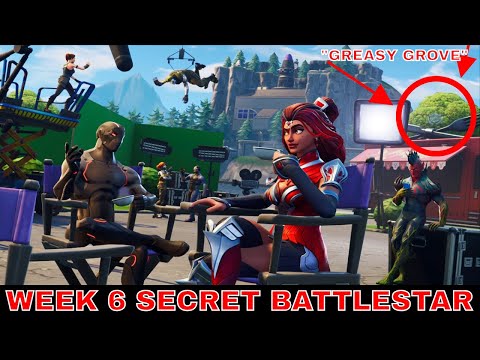 WEEK 6 *SECRET BATTLESTAR LOCATION | BLOCKBUSTER SKIN UNLOCK | FORTNITE BATTLESTAR