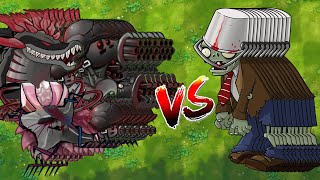 PvZ 1 Fusion Challenge! - 100 Fusion Plants Vs Bucket Zombie 200K HP