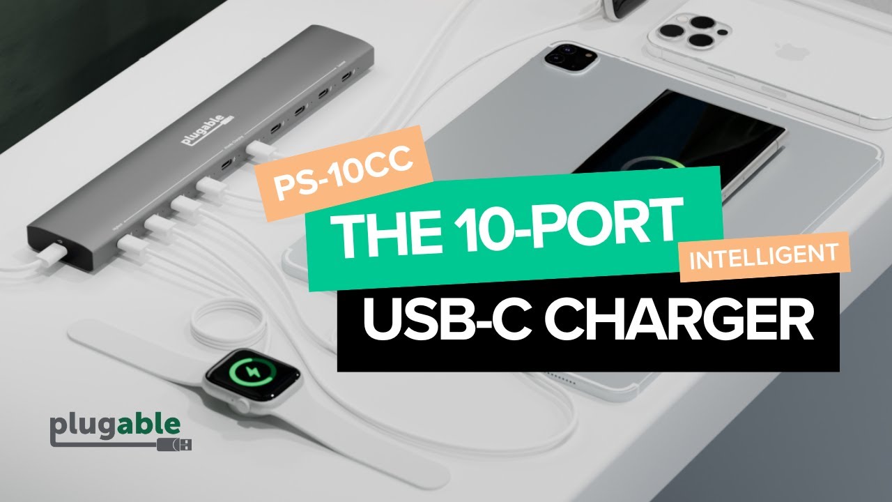 The 10-Port USB-C Charger, Plugable PS-10CC