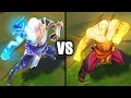 Storm Dragon Lee Sin vs God Fist Lee Sin Legendary Skins Comparison (League of Legends)