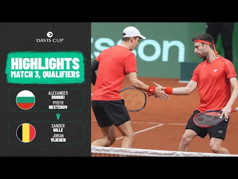 Donski/ Nesterov v Gille/ Vliegen | Bulgaria v Belgium | 2026 Davis Cup Qualifiers Highlights