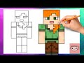 Wie Man Alex Aus Minecraft Zeichnet Einfaches Zeichen Tutorial