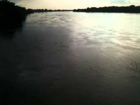 River vistula in torun Poland. Sunlight in summer.