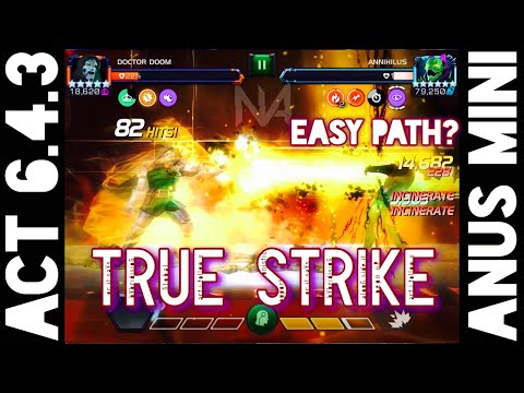 Act 6.4.3 True Strike Path with Nick Fury, and Doctor Doom vs Annihilus Miniboss