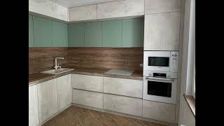 Современная угловая серая кухня Проект 102 фото 6